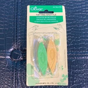EUC Tatting Shuttle by Clover Needlecraft Inc No. 479 Made in Japan